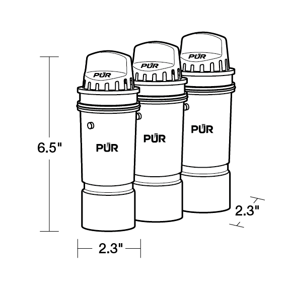 PUR PLUS Lead Reducing Pitcher Filter, 3 Pack PUR