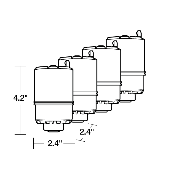 PUR PLUS Mineral Core™ Faucet Filter, 4 Pack PUR