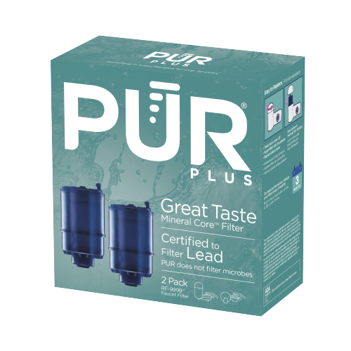 PUR PLUS Mineral Core™ Faucet Filter, 2 Pack PUR